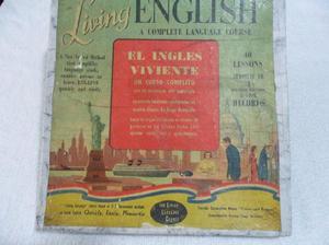 Curso de Ingles viviente en discos de pasta de 33 rpm