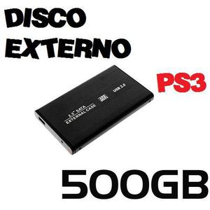 DISCO RIGIDO 500 GB USB 2.0 CON CARGA COMPLETA DE JUEGOS PS3