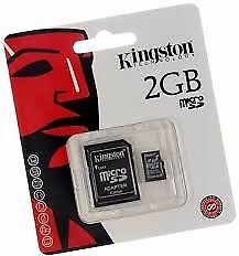 Memoria micro sd de 2 gb kingstone. sellado. Nuevo. local en