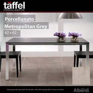 Porcelanato Alberdi Metropolitan Grey 62x62 1era**