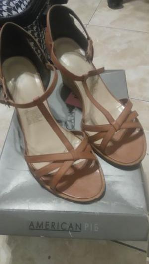 Vendo sandalias taco chino Amercian Pie n°39