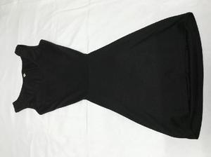Vestido negro algodon basico