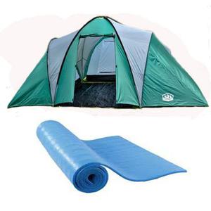 Carpa Familiar 8 - 9 Pers 4 Ambientes Camping Base Aislante