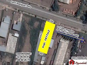 LOTE: Zona Industrial –Rodríguez Peña: 1617m2 –frente