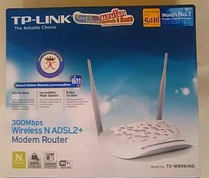 Modem Router Inalámbrico ADSL2 N 300Mbps TD-W8961ND-usado-