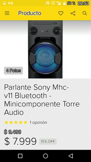 Parlante sony 