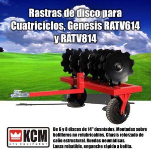 Rastra de discos para Cuatriciclos Genesis RATV614