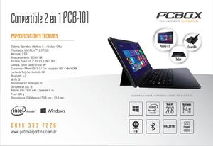 Tablet Pcbox 10.1 - Convertible 2 En 1 - Pcb-101 - 64gb