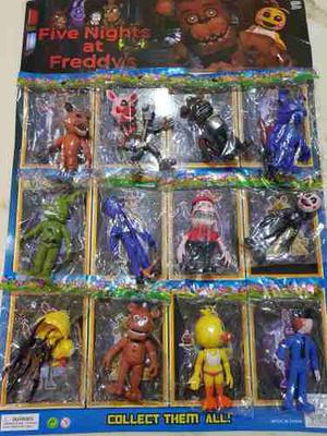 Colección Completa Five Nights At Freddy 12 Muñecos 