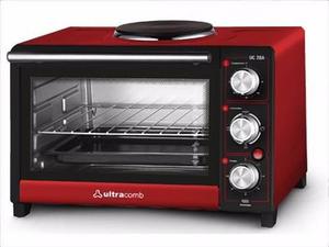 Horno Electrico Con Anafe Ultracomb Uc-28a Grill 28 Litros