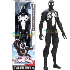 Muñeco Del Hombre Araña Spider Man Negro Venom 30 Cm