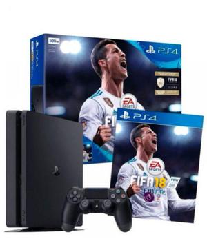 Playstation 4 Slim Fifa 2018 Ps4 1 Tb Joystick - Gtia