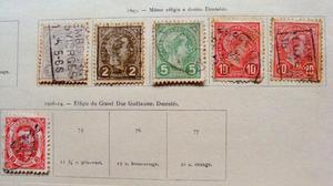Sellos postales de Luxemburgo 1895 – 1926