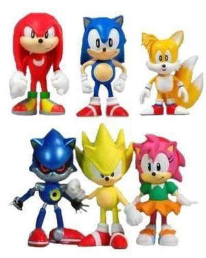Sonic The Hedgehog Set X6 Figuras Original Team Sega Mirá