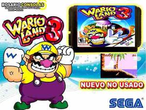 Cartucho Sega Wario Land 3 Nuevo A Estrenar Rosario