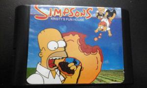 Excelente Cartucho De Sega The Simpsons Krusty `s Fun House