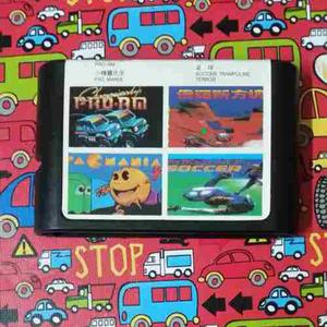 Juego Sega 4 En 1 Pro Am Pacman Tetris Fifa