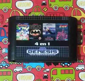 Juego Sega 4 En1 Picapiedras Batmansuper Hang One Hokuto