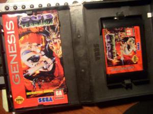 Juego Sega Genesis Original Usa -sub Terranea.caja/manual.