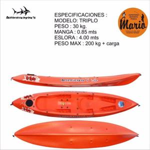 Kayak Triplo para dos personas