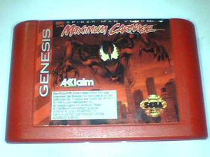 Maximun Carnage Spiderman Venom - Sega Genesis Orig - Ale