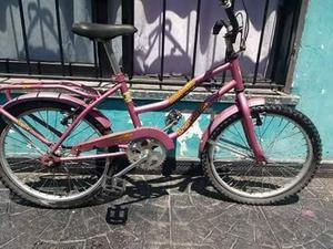 Bicicleta rosa para nena