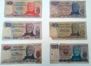 Billetes Argentinos Antiguos. Excelente Estado- $ C/u