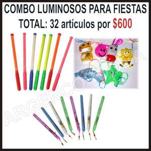 COMBO LUMINOSOS PARA FIESTAS - LIQUIDACION