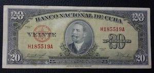 Cuba Billete 20 Pesos Vf 