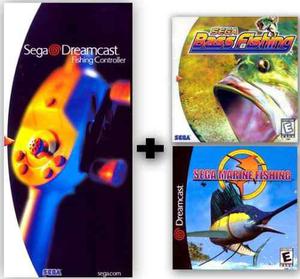 Dreamcast Sega Fishing Controller 2 Juegos (amplificador De