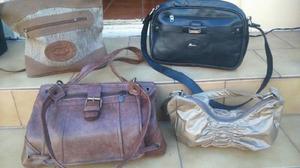 LOTE DE 4 CARTERAS