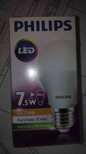 Lamparas LED Philips. Luz cálida. 7.5w. NUEVAS.