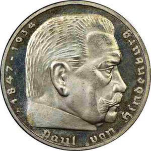 Moneda De Plata Alemania 5 Reischmark