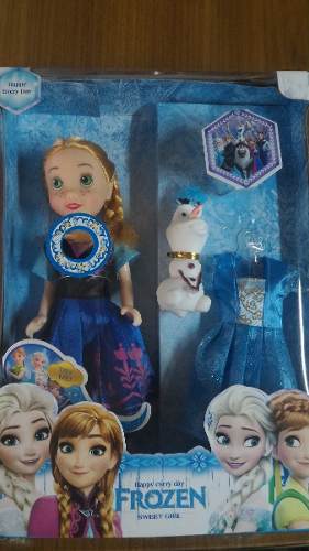 Muñeca Frozen Y Olaf Elsa Anna Luz /sonido Canta. Con