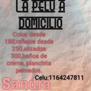 Peluqueria a domicilio Sandra