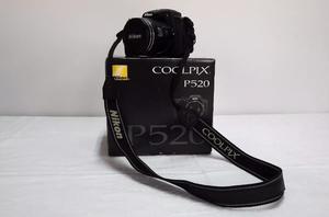 Se vende cámara de fotos nikon semi reflex coopix p520