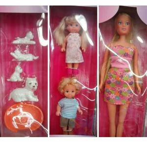 Set Familia! Como Barbie Y Sus Hijos! Y Familia De Perritos!