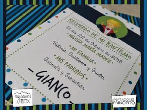 Souvenir Tarjetas Invitación Principito Personalizada