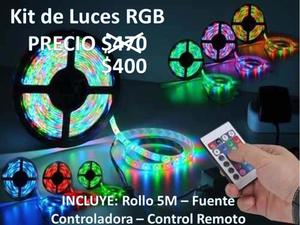 TIRA DE LED RGB KIT COMPLETO OFERTA!!