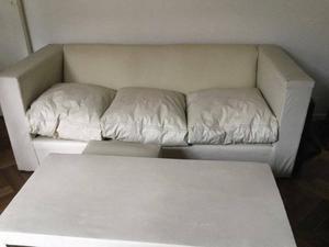 ¡Vendo SILLÓN de 3 cuerpos! Incluye mesita y 2 banquitos-