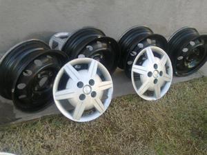 llantas rodado 13 y 14 original chevrolet con tasas!!!