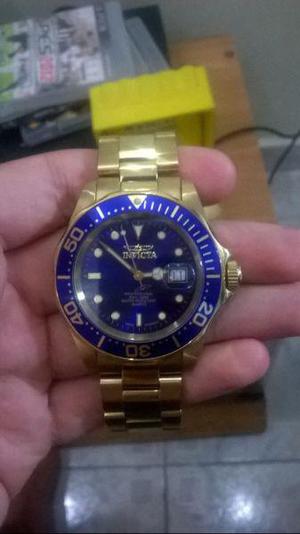 Reloj Invicta Pro Driver 200m Sumergible Y Chapado En Oro23k