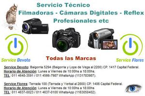 Reparación y Servicio Técnico de Filmadoras, Service de