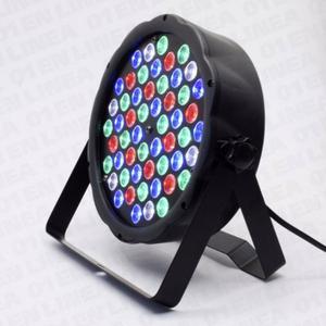 Tacho Par Led Negro Flat 54 X1 Dmx Rgb Doble Soporte Oferta