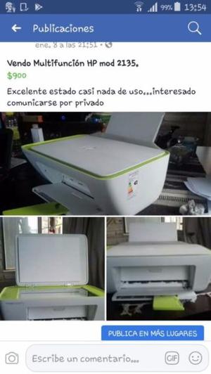 Vendo multifuncion hp