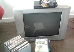 tv phillips 21 plana con tuvo plastation 2 45 juegos 2
