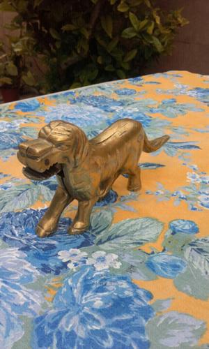 ART 41. ¡EXCELENTE! PERRO ROMPE NUECES DE BRONCE ANTIGUO