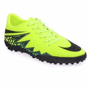 Botines Nike Hypervenom Phelon 2 TF Amarillos/verdes Fluor