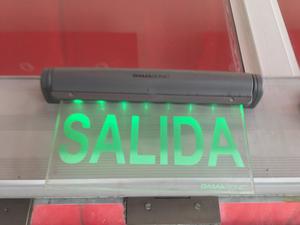 Carteles emergencia con Led