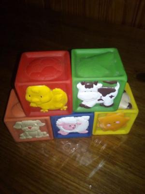 Cubos de goma con diseños